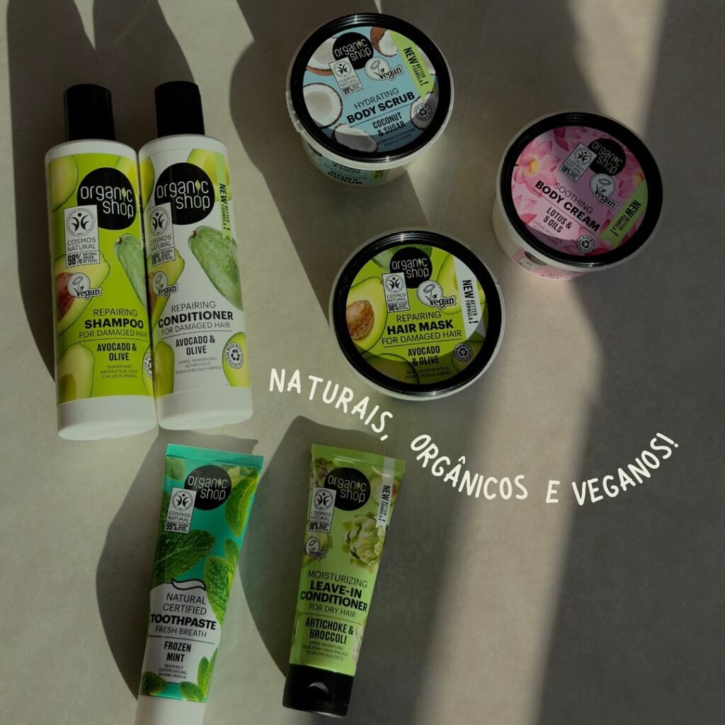 Organic Shop, produtos naturais, orgânicos e veganos.
